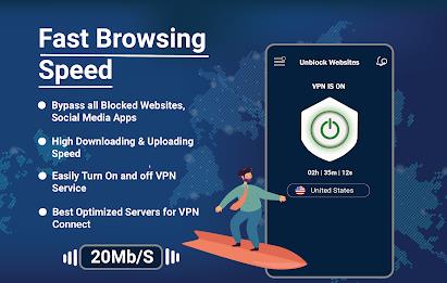 Secure VPN Proxy Server Site Captura de tela 1