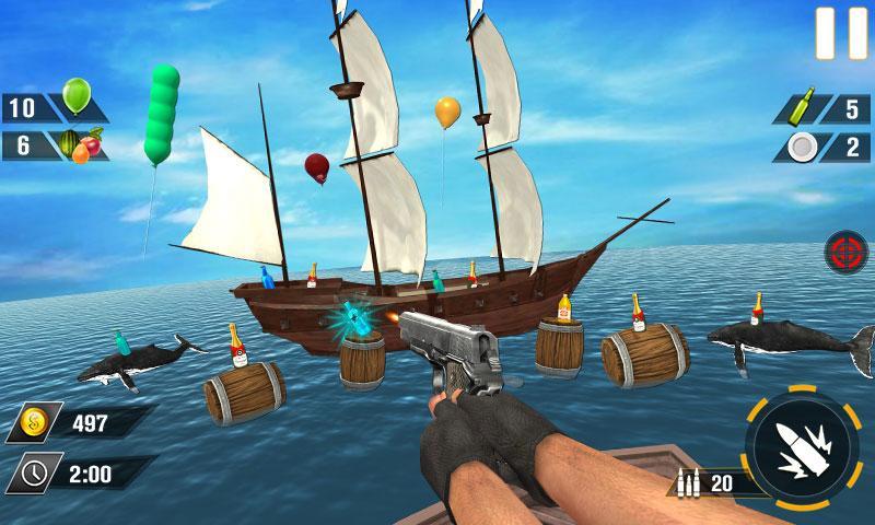 Bottle Gun Shooter Game Capture d'écran 2