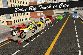 Bike Transport Truck 3D Screenshot 1