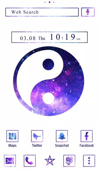 Galaxy Yin-yang Theme स्क्रीनशॉट 0