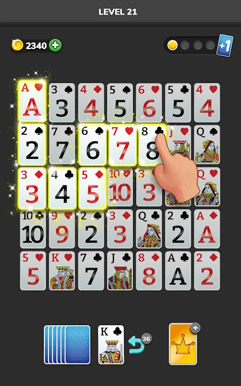 Solitaire 3D - Tripeaks Puzzle Скриншот 2