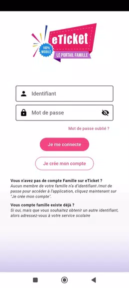 eTicket Famille 螢幕截圖 0