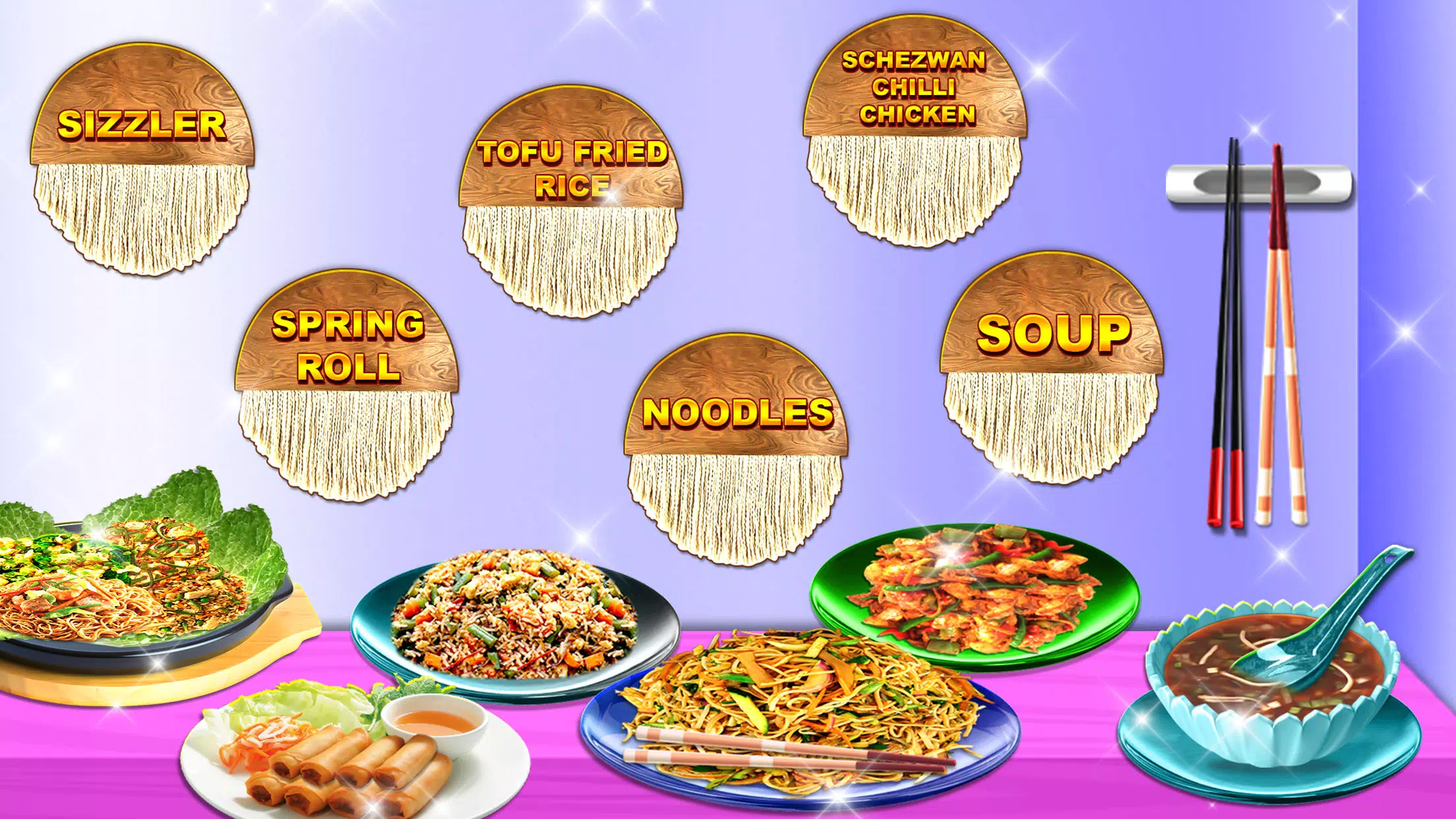 Lunar Chinese Food Maker Game Скриншот 1