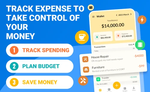 Money Tracker Expense Tracker ဖန်သားပြင်ဓာတ်ပုံ 0