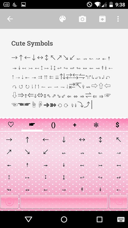 Cute Symbols - Emoji Keyboard♤ Captura de pantalla 0