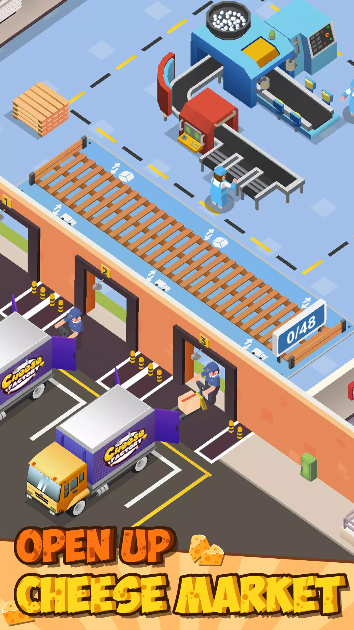 Idle Cheese Factory Tycoon Скриншот 0