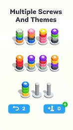 Nuts & Bolts, Color Screw Sort Screenshot 2