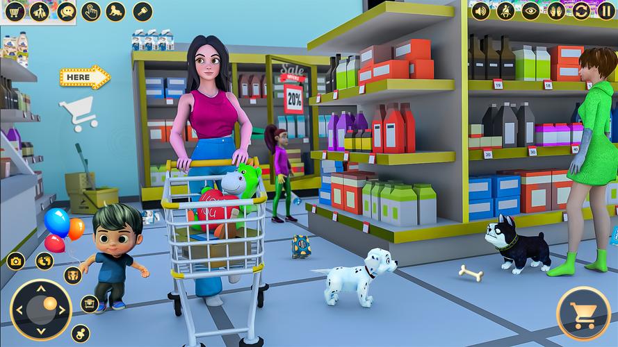 Mom Simulator Family Games 3D Captura de tela 2