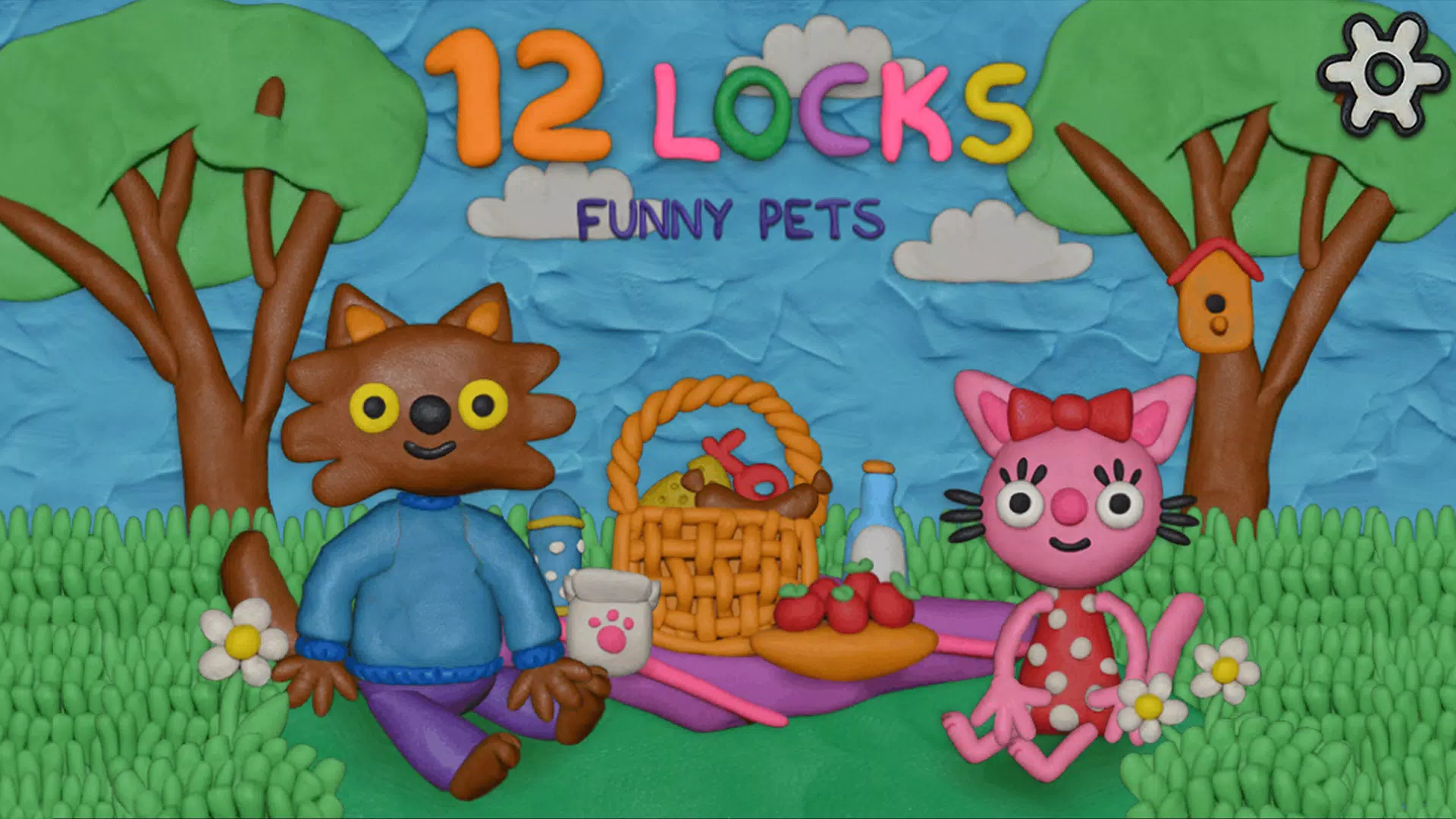 12 Locks Funny Pets Tangkapan skrin 0