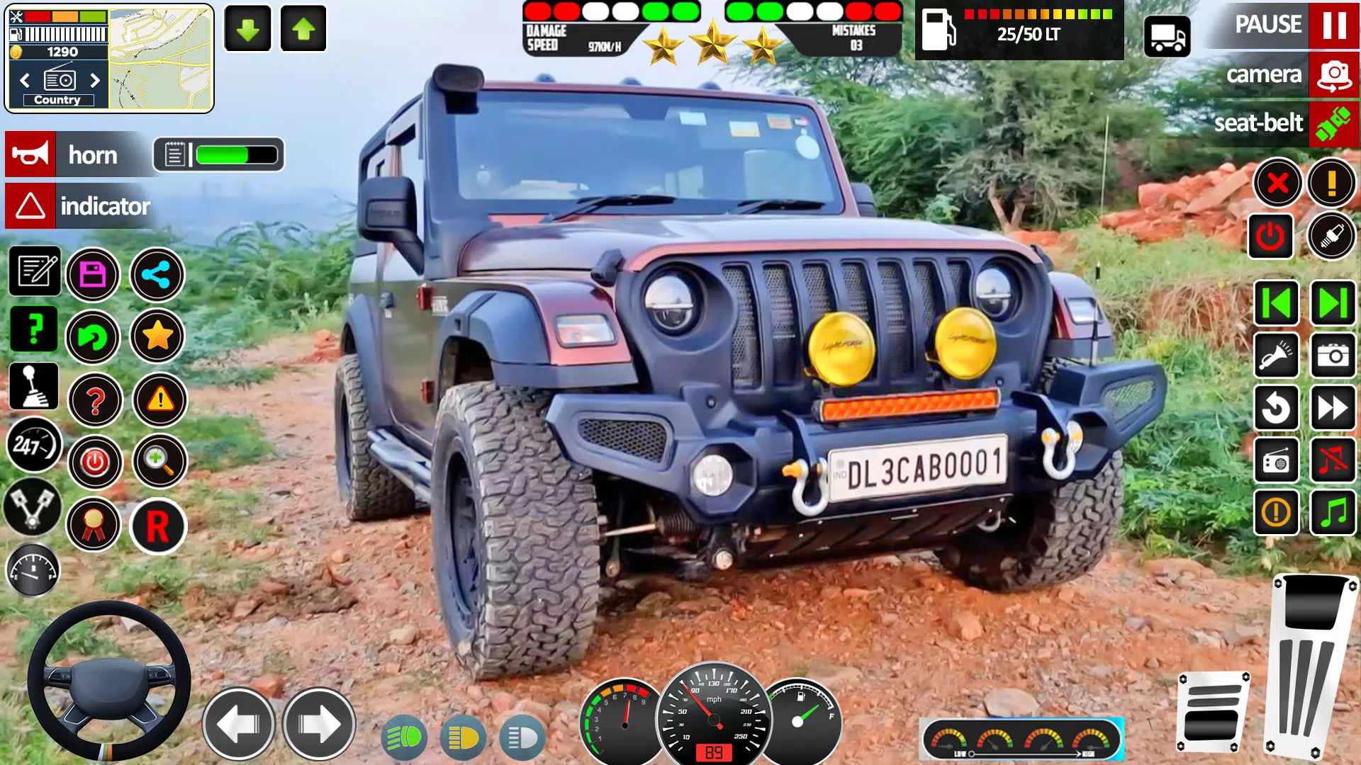 Offroad Jeep Game Simulator 3d Zrzut ekranu 1