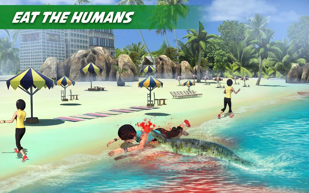 Crocodile Attack Animal Sim Ekran Görüntüsü 2