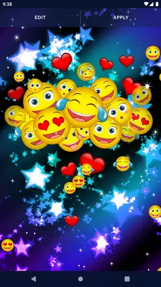 Cute Emoji Live Wallpaper Captura de pantalla 3