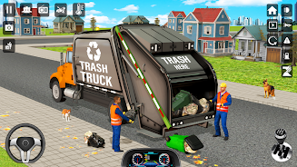 Trash Truck Games Simulator 3D Скриншот 3