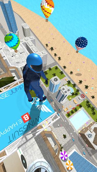 Base Jump Wing Suit Flying Mod 스크린샷 1