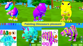 Dinosaur Coloring 3D - AR Cam Screenshot 3