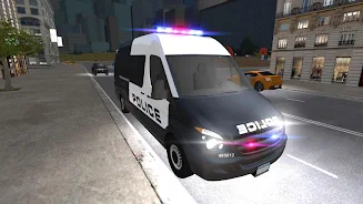 American Police Van Driving Captura de tela 2