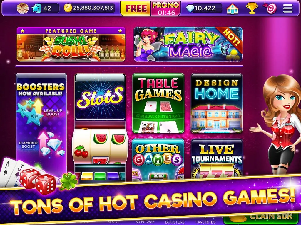 Glamour Casino - Home Designer Slots Schermafbeelding 0