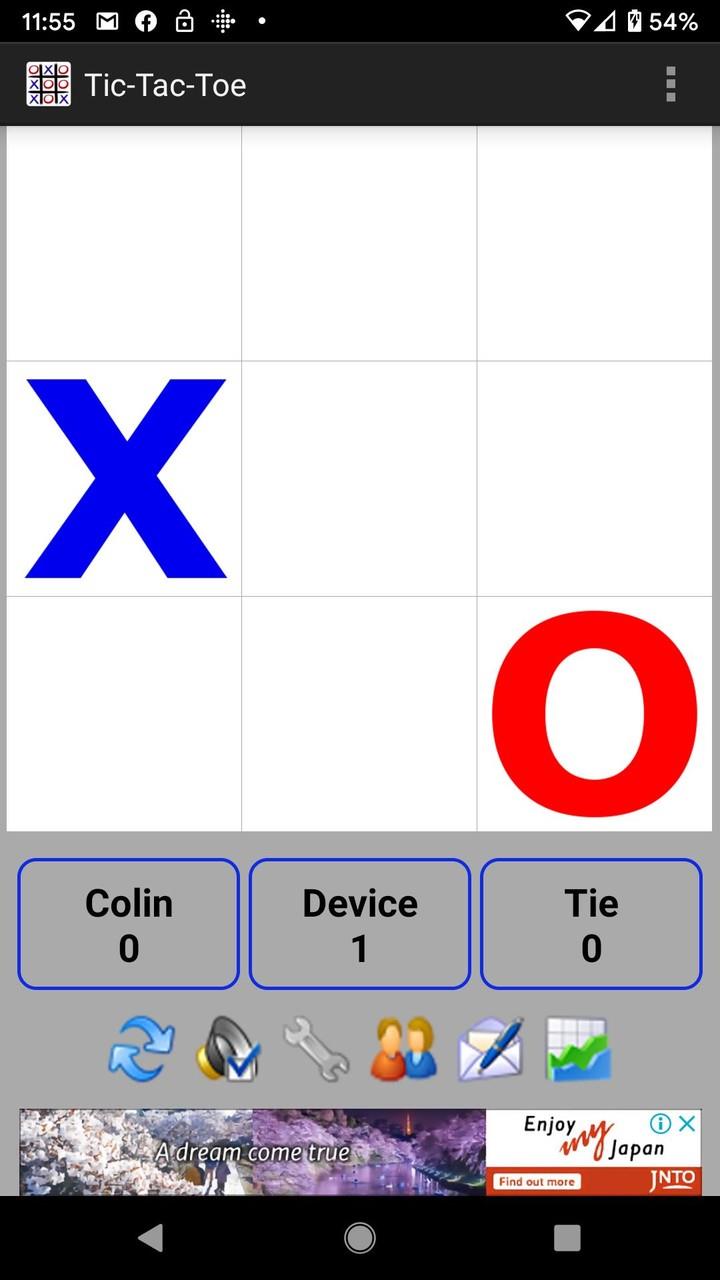 Tic-Tac-Toe Ekran Görüntüsü 0