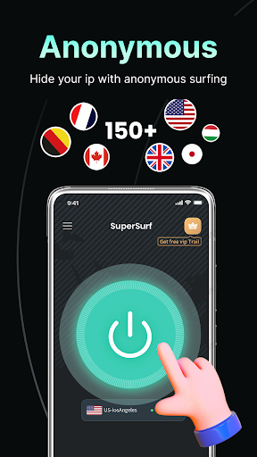 SuperSurf VPN - Fast &Safe VPN Tangkapan skrin 3