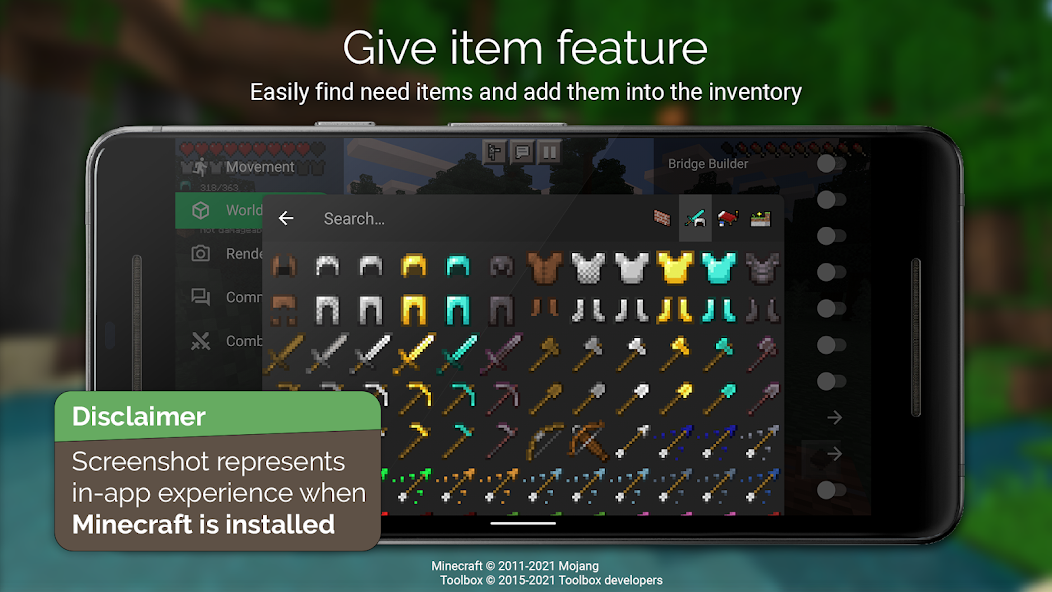 Toolbox for Minecraft: PE Mod Ảnh chụp màn hình 1