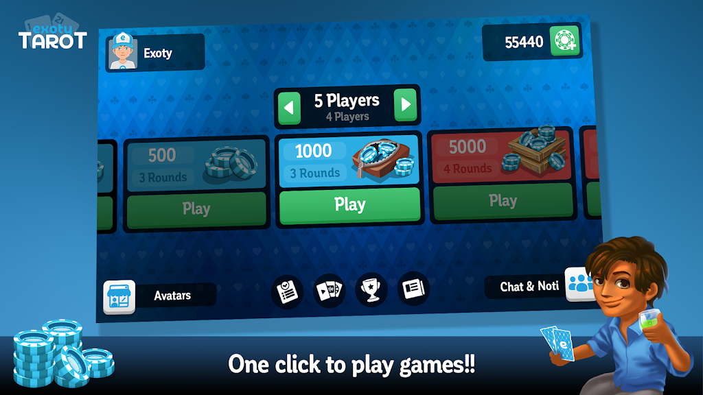 Multiplayer Tarot Game स्क्रीनशॉट 1