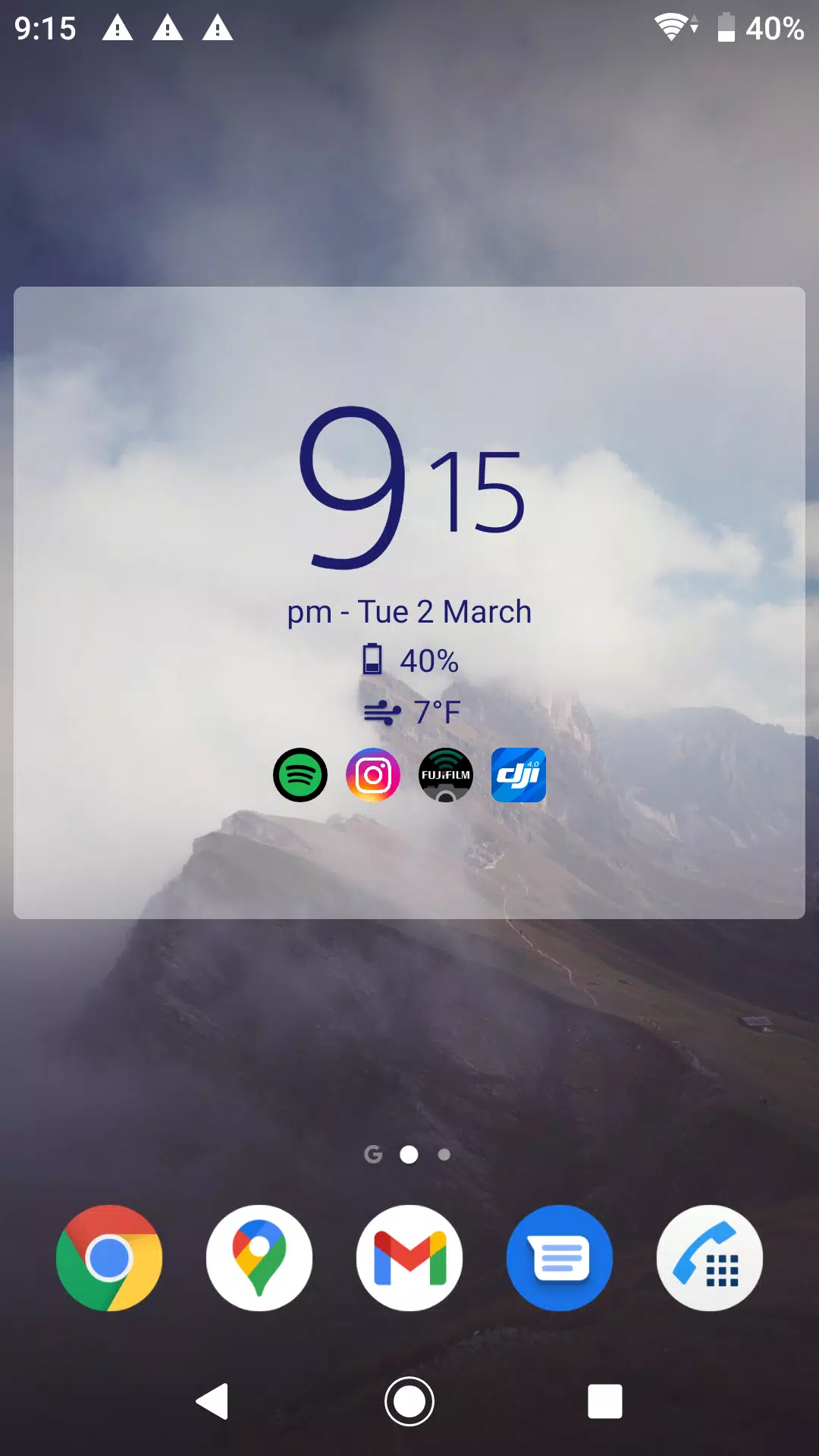 Digital Clock & Weather Widget Ekran Görüntüsü 1