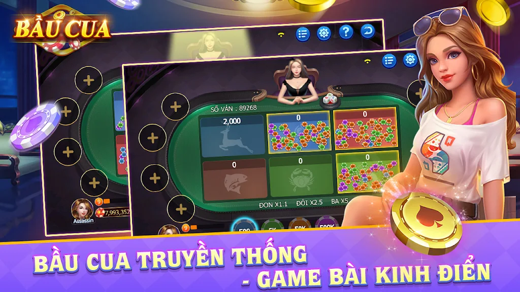 Bầu Cua - Tài Xỉu Casino Captura de tela 0