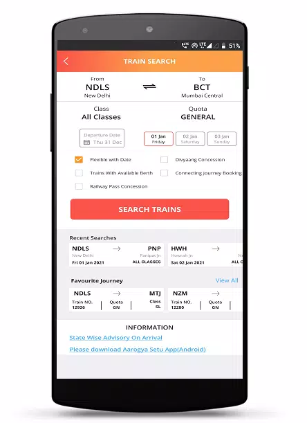 IRCTC Rail Connect Capture d'écran 2