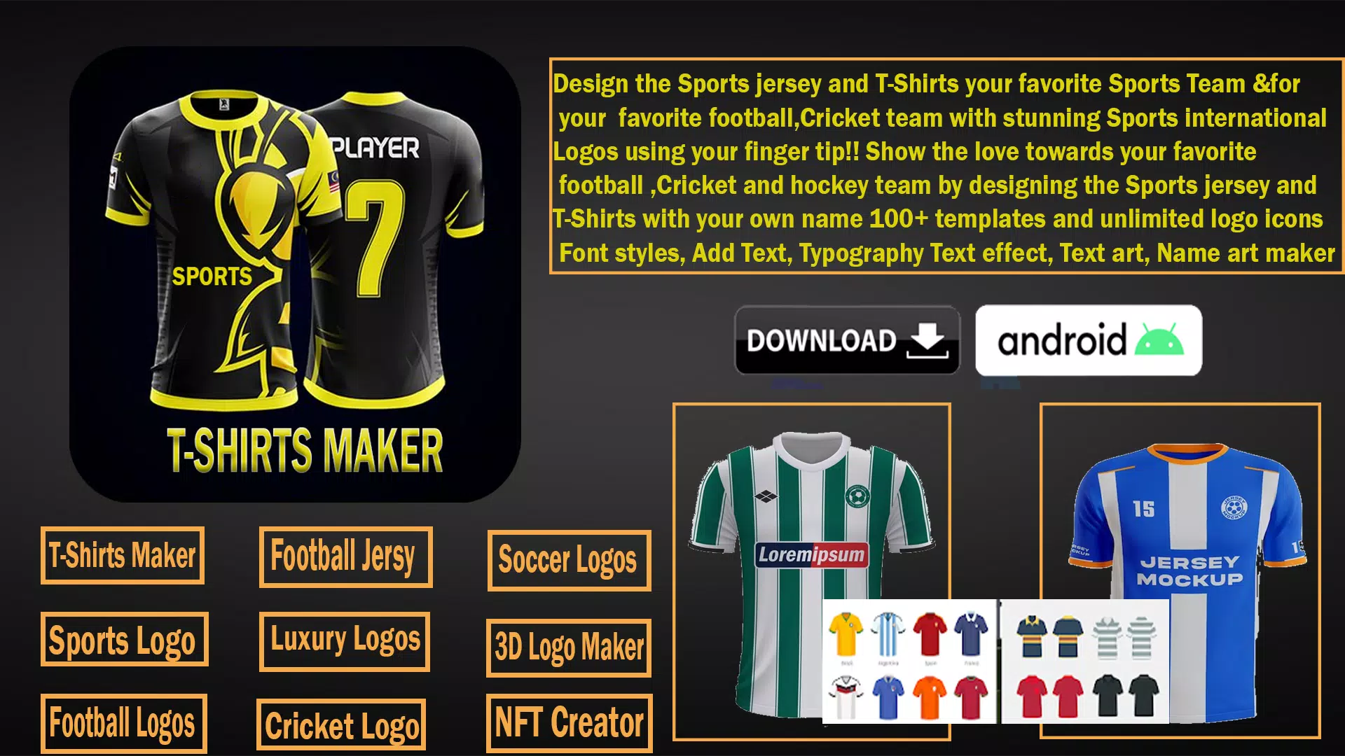 Sports T-shirt Maker&Designer Screenshot 0