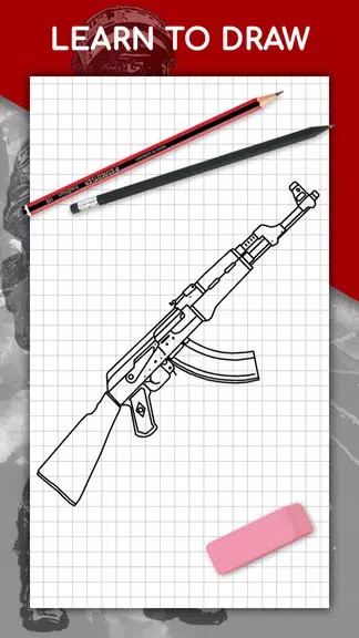 How to draw weapons by steps 스크린샷 0