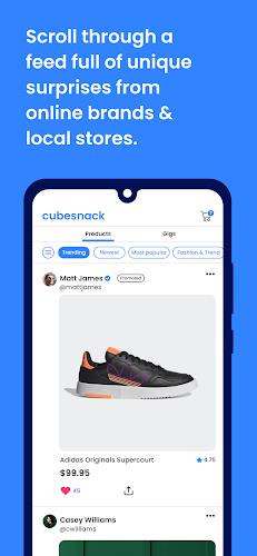 Cubesnack: Shop. Sell. Social. ภาพหน้าจอ 1