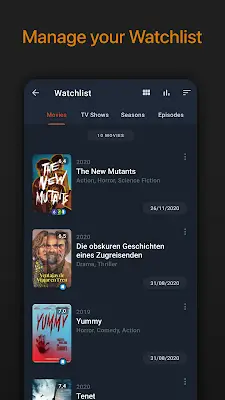 Moviebase: Movies & TV Tracker Ekran Görüntüsü 3