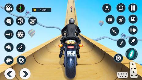 Mega Ramp Stunt Bike Games 3D Captura de tela 0