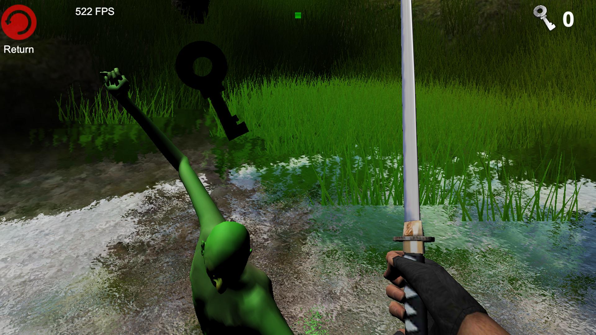 Green monster chase : horror Captura de pantalla 0