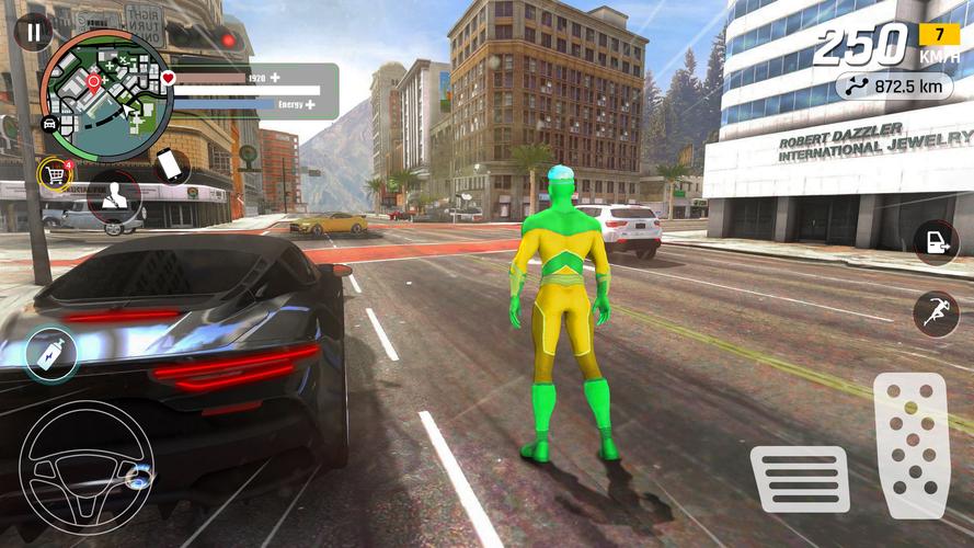 Super Rope Hero: Crime City 螢幕截圖 1