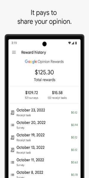 Google Opinion Rewards Schermafbeelding 0