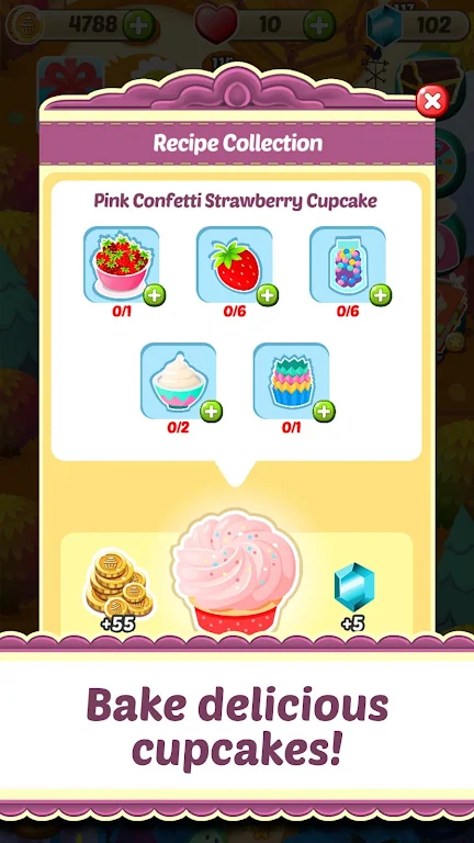 Mahjong Solitaire Cupcake Bake Schermafbeelding 3