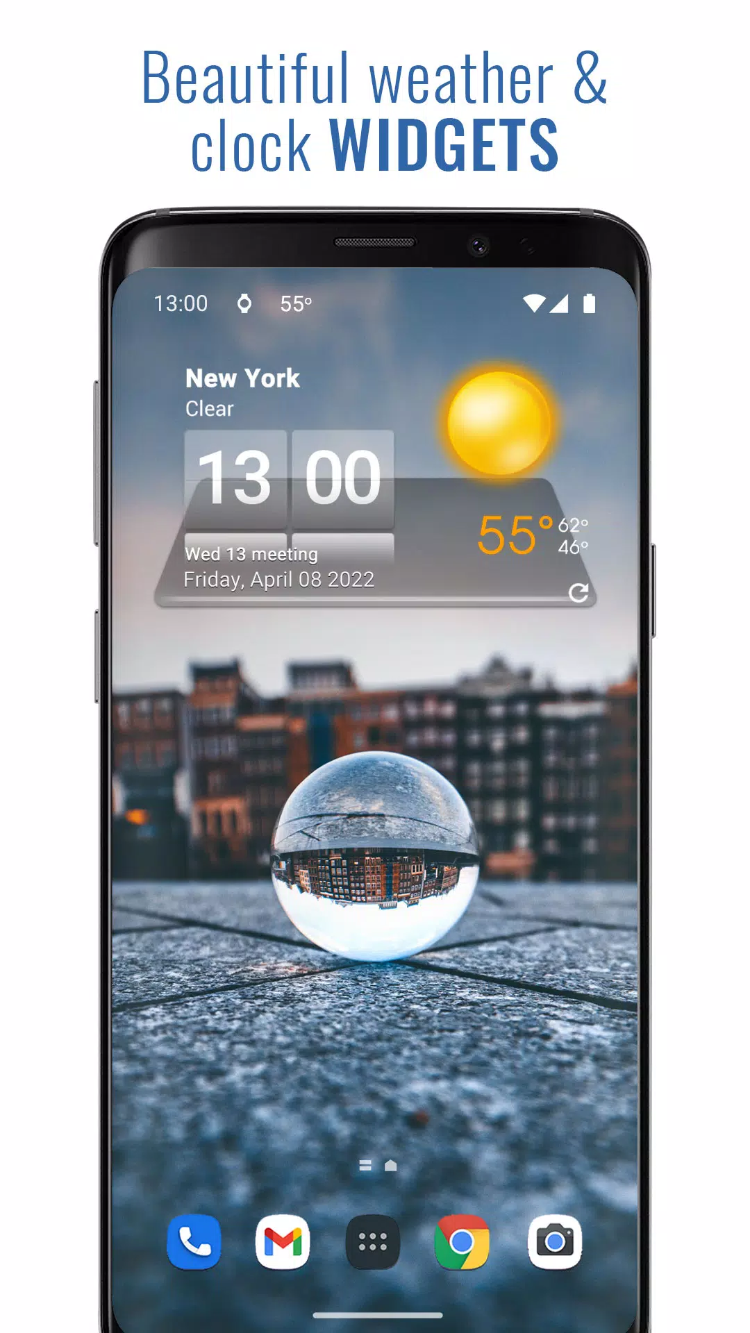 3D Sense Clock & Weather Schermafbeelding 1