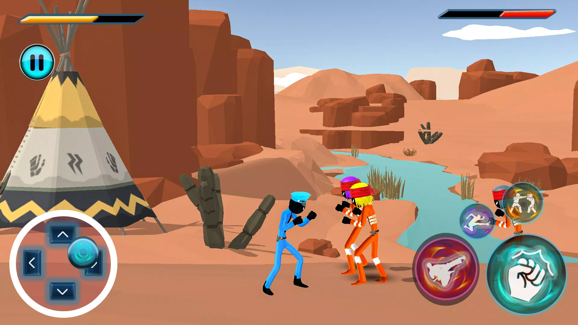 Stickman Fight Battle Survival Captura de pantalla 0