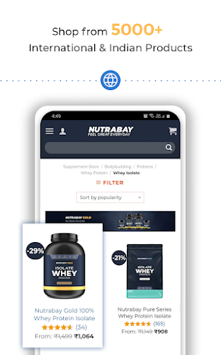 Nutrabay: Supplements Store 螢幕截圖 1