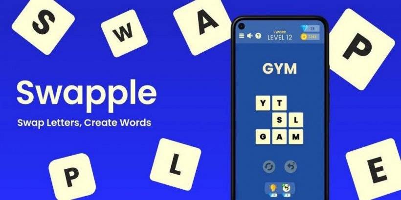 Swapple sees you sliding tiles to make words in this enticing logic puzzler, out now