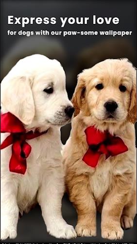 Puppy Love: Cute Dog Wallpaper Schermafbeelding 0