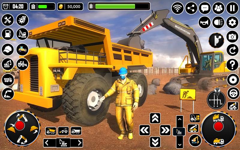 City Heavy Excavator Crane 3D 螢幕截圖 0