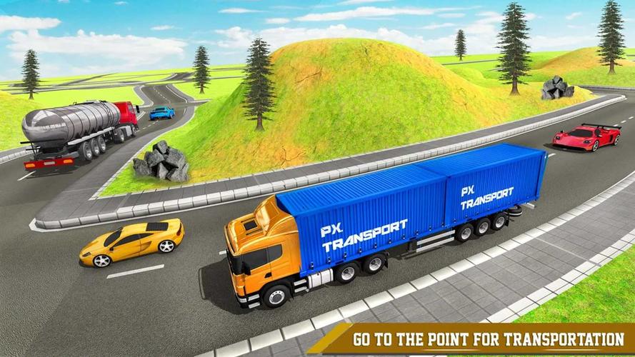 Schermata Cargo Transport Truck Driving 1