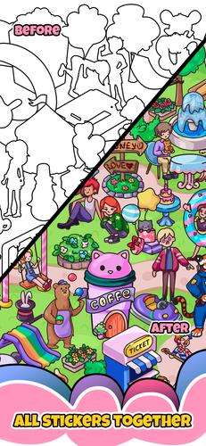 Sticker book & coloring puzzle 螢幕截圖 3