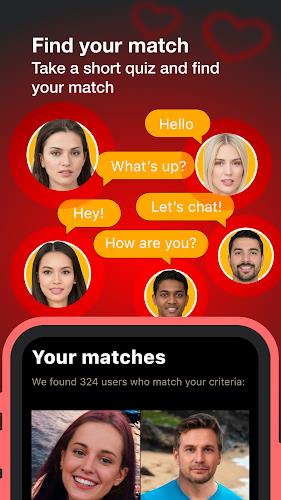 Match & Meet app - Encontros Captura de tela 1