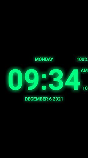 Digital Clock Live Wallpaper-7 Tangkapan skrin 3