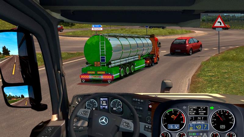 Truck Sim :Modern Tanker Truck 스크린샷 1