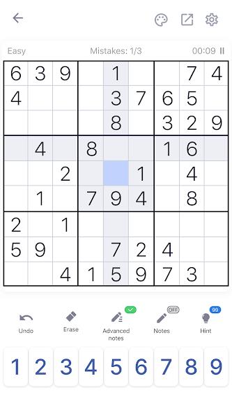 Sudoku - Classic Sudoku Puzzle Mod Screenshot 0