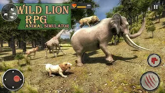 Wild Lion RPG Animal Simulator Captura de tela 2